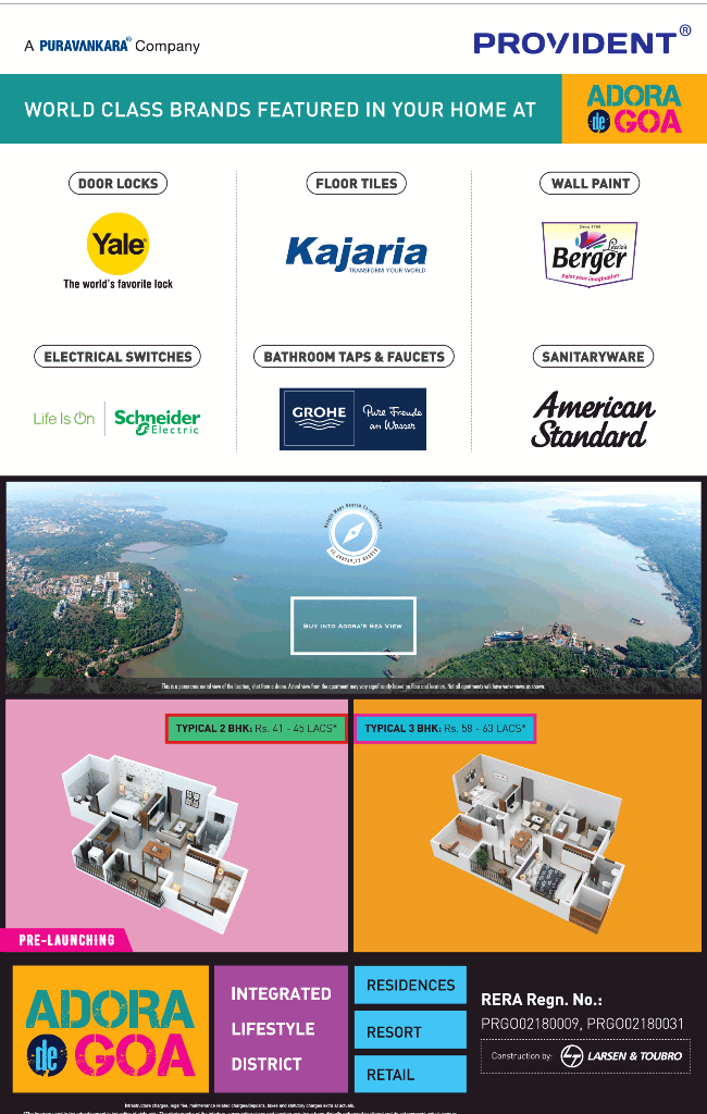 World Class Brands featured in your home at Adora De Goa